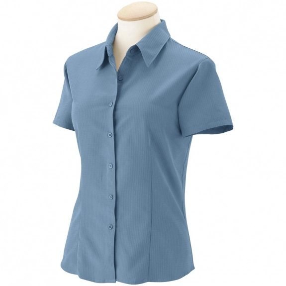 Barbados Textured Custom Camp Shirt by Harriton Womens