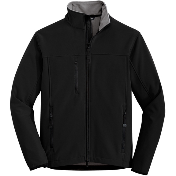 Black Port Authority Glacier Soft Shell Custom Jacket