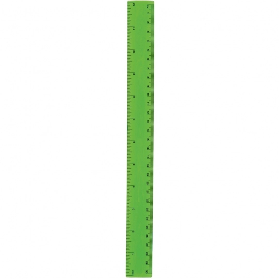 Translucent Green Flexible Custom Ruler - 12"