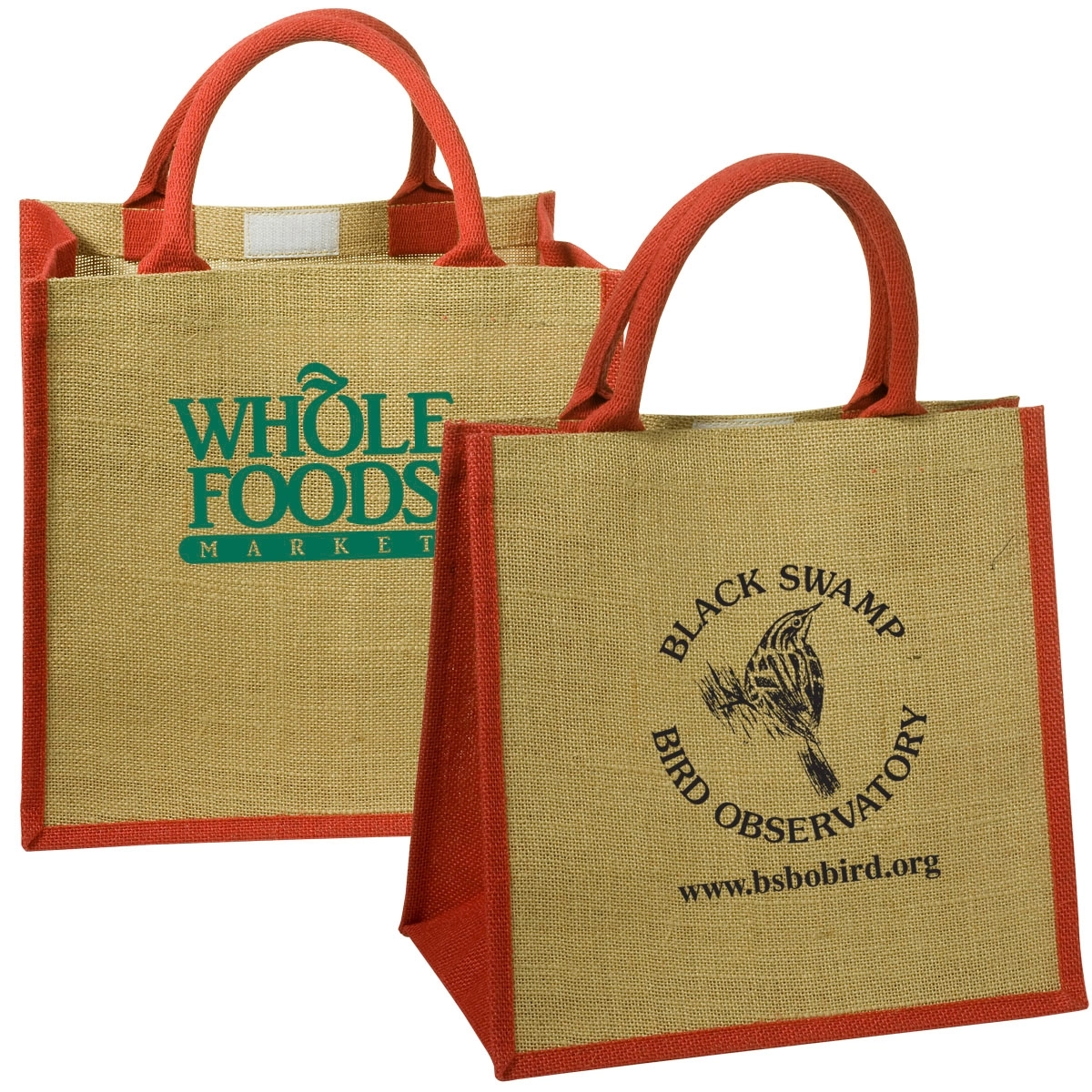 Junior Jute Custom Tote Bag 11.88