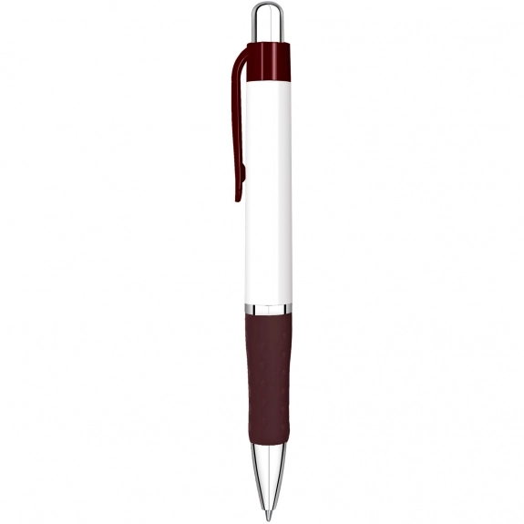 Burgundy Full Color VibraColor Primo Grip Promotional Pen
