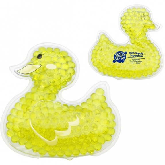 Yellow Aqua Pearls Hot/Cold Promotional Gel Packs - Duck 