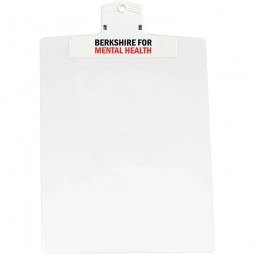 White Keep-it Promotional Clipboard - Large - 9"w x 12"h