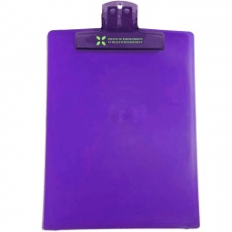 Trans. Purple Keep-it Promotional Clipboard - Large - 9"w x 12"h