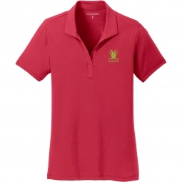 Chili Red Port Authority Cotton Touch Custom Polo Shirts - Women's