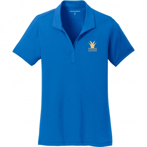 Strong Blue Port Authority Cotton Touch Custom Polo Shirts - Women's