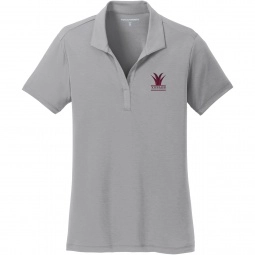 Frost Grey Port Authority Cotton Touch Custom Polo Shirts - Women's