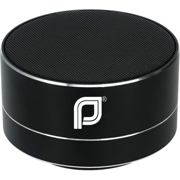 Black Round Metallic Bluetooth Custom Speaker