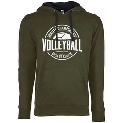 Military Green Next Level French Terry Custom Pullover Hoodie - Unisex