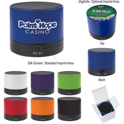 Mini Cylinder Custom Logo Wireless Speaker