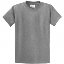 Athletic Heather Port & Company Essential Logo T-Shirt - Men's