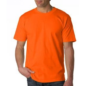 Bright Orange Bayside Short-Sleeve Logo T-Shirt - Colors