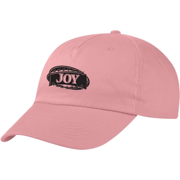 Pink - 5-Panel Unstructured Pre-Curved Custom Cap
