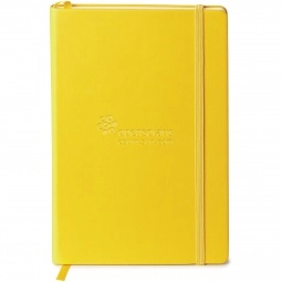 Yellow Neoskin Hard Cover Personalized Journal - 5.5"w x 8.25"h