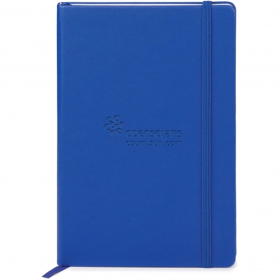 Dark blue Neoskin Hard Cover Personalized Journal - 5.5"w x 8.25"h