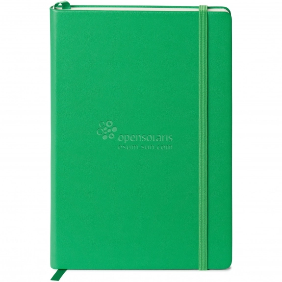 Green Neoskin Hard Cover Personalized Journal - 5.5"w x 8.25"h