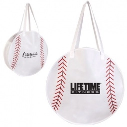 Baseball Custom Tote Bag - 19" dia. x 6"d