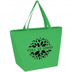 Kelly Green Non-Woven Budget Custom Tote Bags