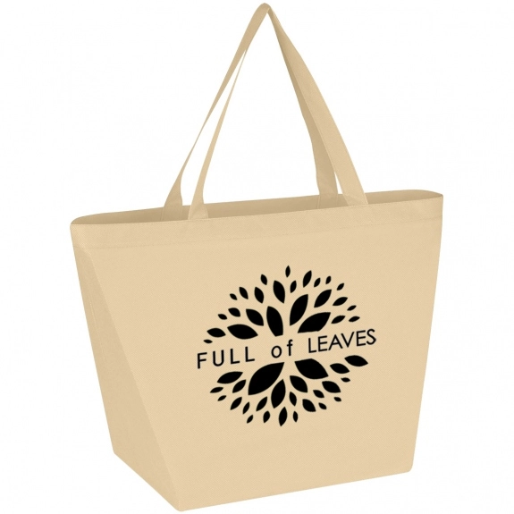 Natural Non-Woven Budget Custom Tote Bags