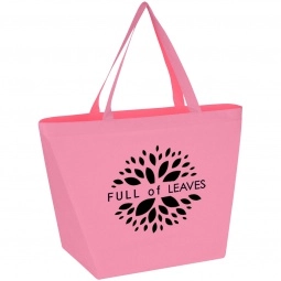 Pink Non-Woven Budget Custom Tote Bags