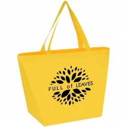 Yellow Non-Woven Budget Custom Tote Bags