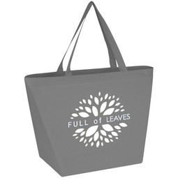 Gray Non-Woven Budget Custom Tote Bags