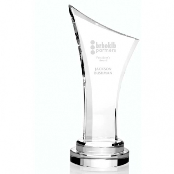 clear Jaffa Number One Custom Logo Award