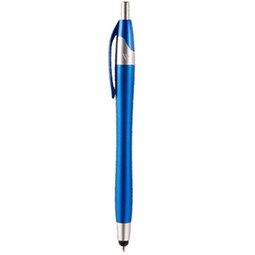 Blue Metallic Colored Javelin Stylus Custom Pen 