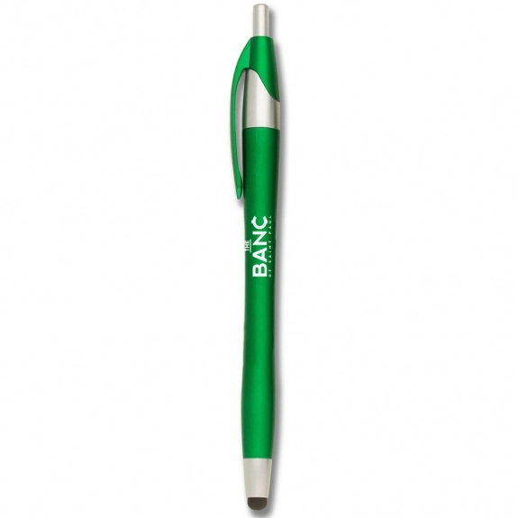 Green Metallic Colored Javelin Stylus Custom Pen 