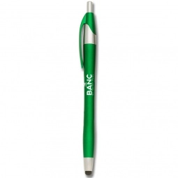 Green Metallic Colored Javelin Stylus Custom Pen 