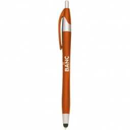 Orange Metallic Colored Javelin Stylus Custom Pen 