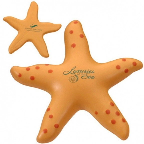 Orange Starfish Custom Stress Balls