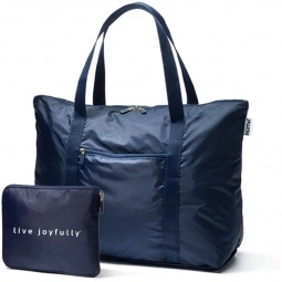 Navy RuMe cFold Collapsible Custom Tote Bags - 20"w x 16"h x 7"d
