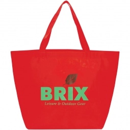 Red Full Color Non-Woven Shopping Custom Tote Bag