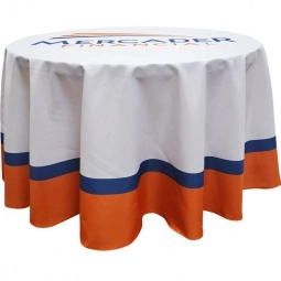 Side - Full Color Round Custom Table Cover - 3 ft.
