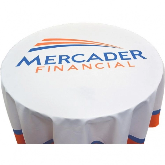 Top - Full Color Round Custom Table Cover - 3 ft.