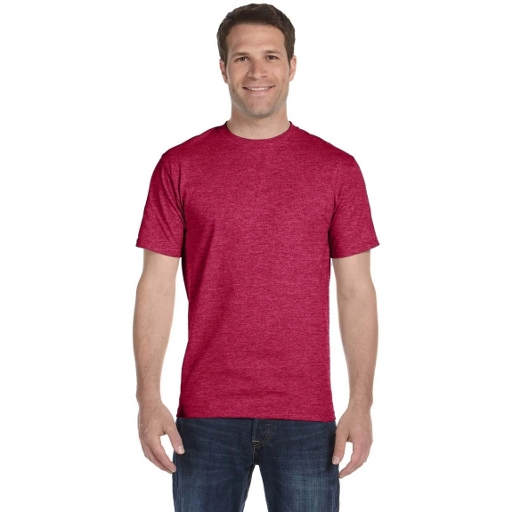 Heather red Hanes Beefy-T Custom T-Shirt - Colors