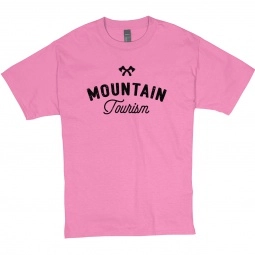 Wow pink Hanes Beefy-T Custom T-Shirt - Colors