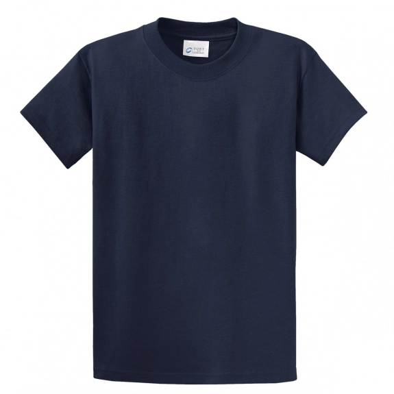 Deep Navy Port & Company Essential Logo T-Shirt - Men's - Colors