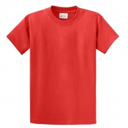 Fiery Red Port & Company Essential Logo T-Shirt - Men's - Colors