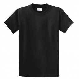Jet Black Port & Company Essential Logo T-Shirt - Men's - Colors