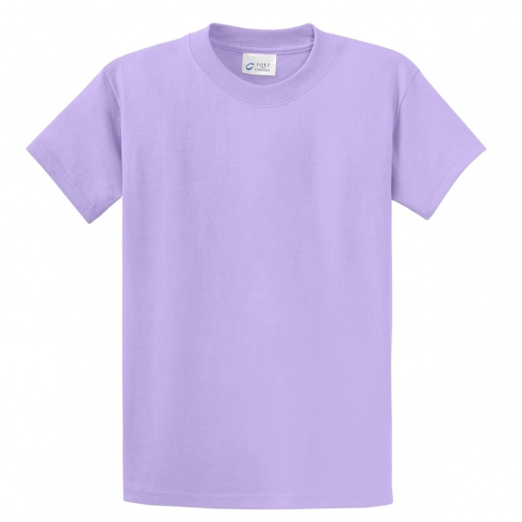 Lavender Port & Company Essential Logo T-Shirt - Men's - Colors