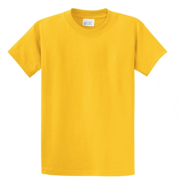 Lemon Yellow Port & Company Essential Logo T-Shirt - Men's - Colors