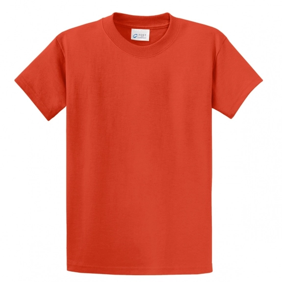 Orange Port & Company Essential Logo T-Shirt - Men's - Colors