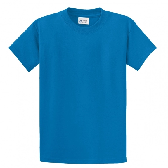 Sapphire Blue Port & Company Essential Logo T-Shirt - Men's - Colors