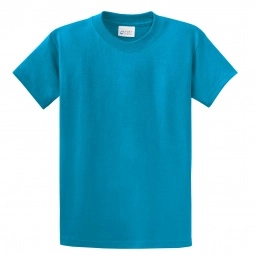 Turquoise Port & Company Essential Logo T-Shirt - Men's - Colors