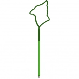 Translucent Dark Green Cardinal Shaped Twist Promotional Pen