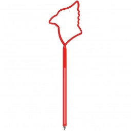 Translucent Red Cardinal Shaped Twist Promotional Pen
