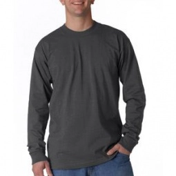 Charcoal Bayside Long-Sleeve Logo T-Shirt - Colors