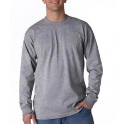 Dark Ash Bayside Long-Sleeve Logo T-Shirt - Colors